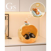 入户门口钥匙收纳玄关摆件陶瓷可爱创意餐边柜桌面装 饰品现代简约