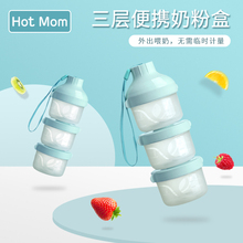 大容量储存盒宝宝奶粉格 奶粉罐 英国hotmom奶粉盒 婴儿便携外出装