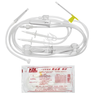 双头KDL一次性使用无菌输血器带针医用输血液管0.9*28mm针头DF