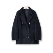 领双排扣中长款 70秘鲁苏力羊驼毛经典 801西装 大衣女外套秋冬保暖