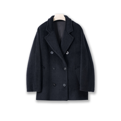 秘鲁苏力羊驼毛经典801短款大衣