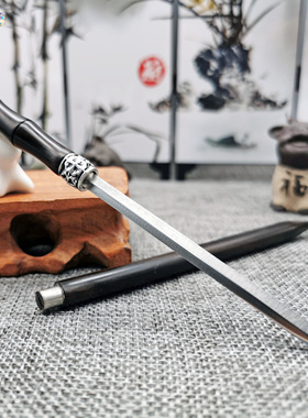 【竹君】藏剑簪刀簪檀木发簪防身簪中剑竹节簪汉服配饰拆快递