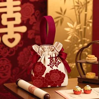 帆布喜糖袋免折叠更实用更高级