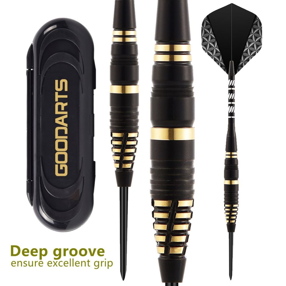 飞镖3支套装针黑色雕花杆24克