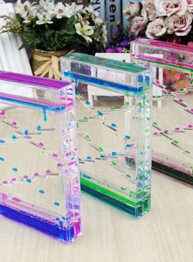 抖音同款滑梯油滴动感液体沙漏