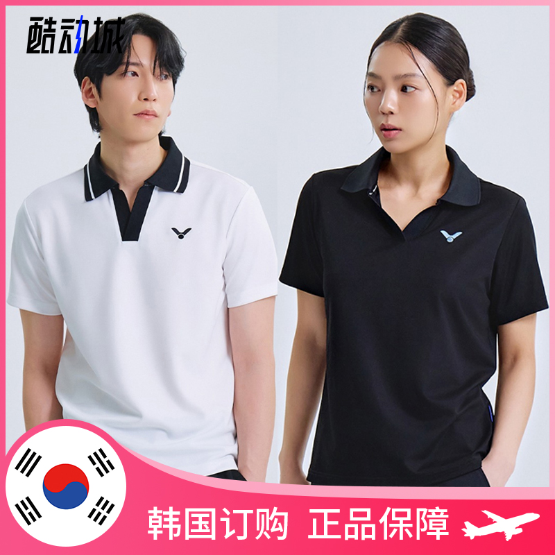 VICTOR韩国羽毛球服速干短袖