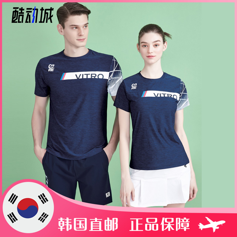 VITRO韩国羽毛球服短袖