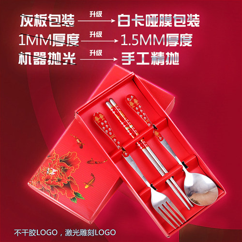 实用开业礼品笑脸勺叉地推送客户