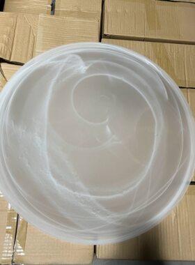 无孔玻璃工程吊灯磨砂玻璃灯罩欧式吊灯吸顶灯灯罩大灯罩