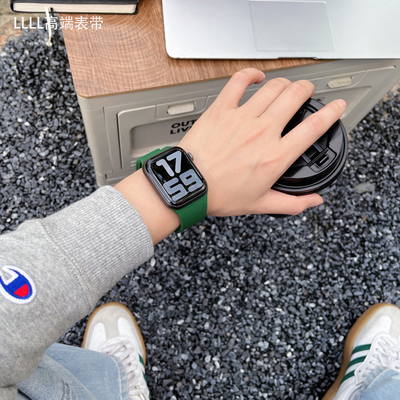 适用Applewatch11ultra2硅胶表带