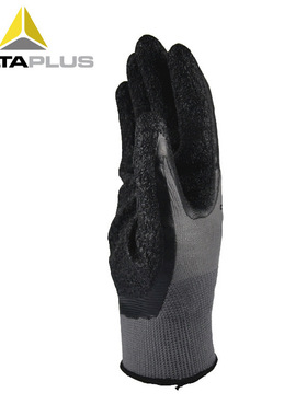 代尔塔 201630 涤纶纤维乳胶涂层手套耐磨透气抗撕裂工业防护手套