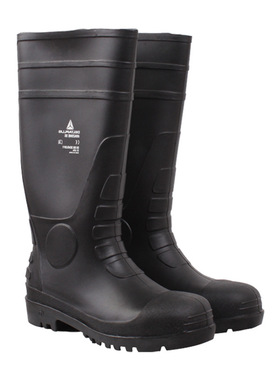 代尔塔301407防酸碱PVC安全靴防砸水鞋耐酸碱防刺雨鞋防滑雨靴