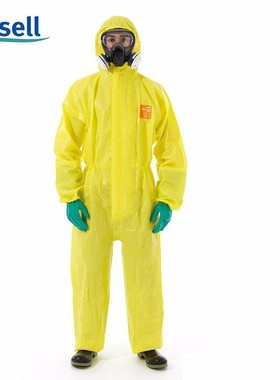 ANSELL 安思尔 MC3000防护服连体全身化学实验室防酸碱防尘隔离服