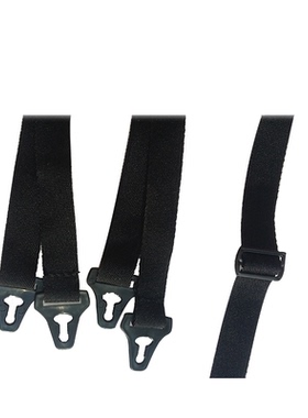 代尔塔DELTAPLUS 102021下颚带可调节弹性安全帽下颌带黑色