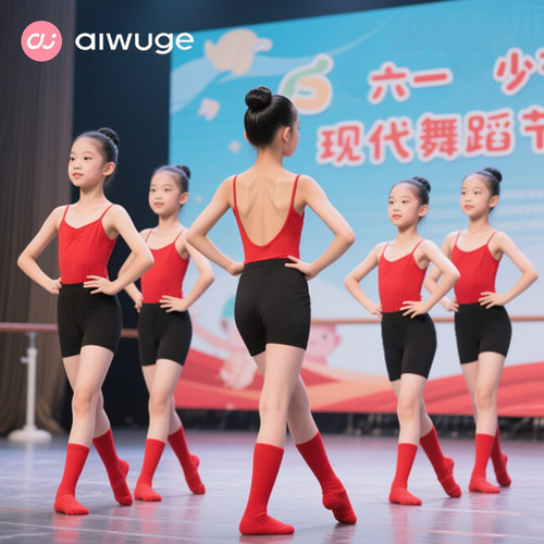 儿童舞蹈服女童吊带中国舞练功服