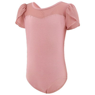 儿童夏季芭蕾舞蹈服短袖连体服