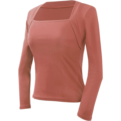 舞蹈服女气质法式方领古典舞上衣