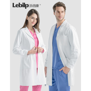 医生服牙科医院制服 男款 乐倍康医生工作服小个子白大褂女款 长短袖