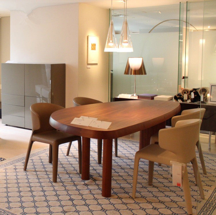 北欧创意原木实木书台书桌办公桌异形设计师办公台长桌子轻奢现代