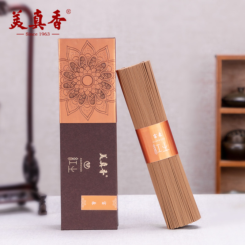 美真香富森红土沉香越南10星线香天然芽庄室内熏香高阶礼物200g