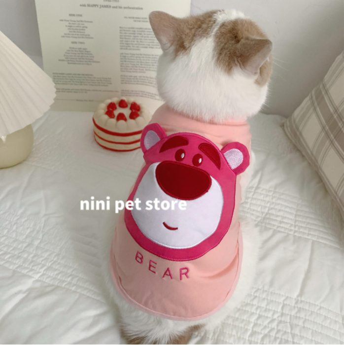 夏天ins宠物狗狗猫咪衣服夏季薄款猫猫防掉毛可爱小奶猫比熊背心