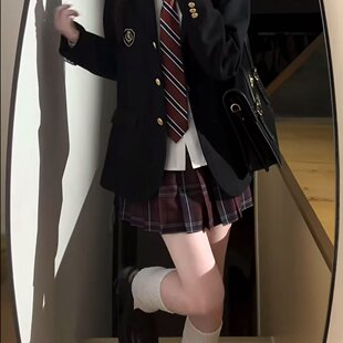 花千猪原创圣研高西装学院风jk制服三粒扣多色西服百搭外套