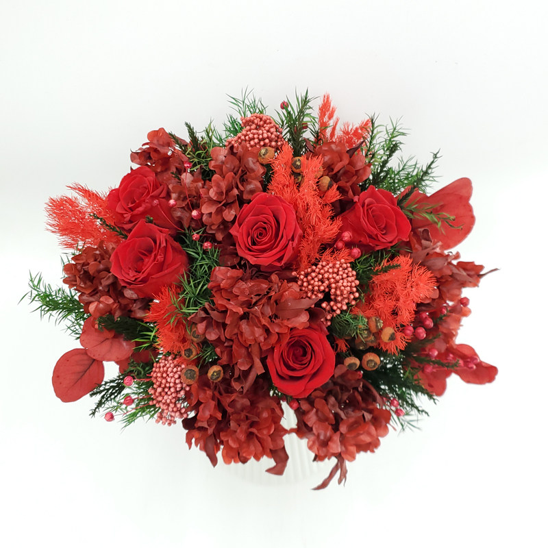 永生花真红玫瑰花新娘结婚婚礼手捧花束花球客厅家居装饰干花摆件,家居饰品,干花/花瓣/干花包/干树枝,淘宝优惠券,粉丝福利购,淘宝优惠卷