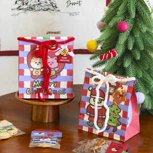 2025圣诞自立包装 袋子烘焙牛轧糖雪花酥太妃糖果饼干打包袋