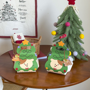 圣诞曲奇饼干包装 盒烘焙雪花酥提拉米苏点心甜点打包盒糖果空盒子