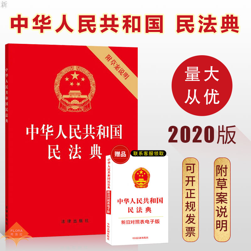 附草案说明 民法典2020年版 烫金版 中华人民共和国典
