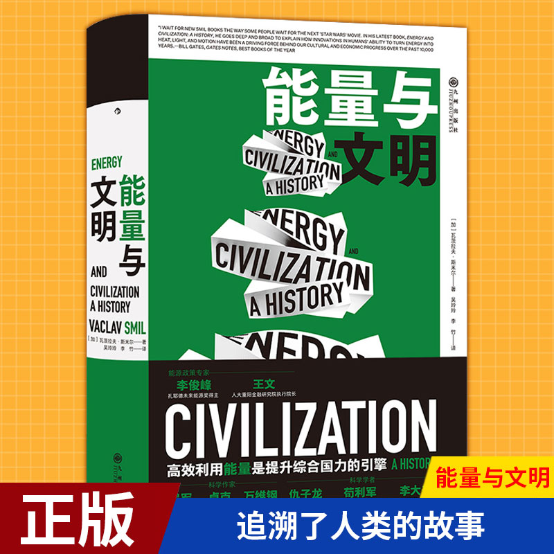 后浪 能量与文明 高效利用能量是提升综合国力的引擎 瓦茨拉夫斯米尔 社会科学 九州出版社 正版书籍 【新华书店】