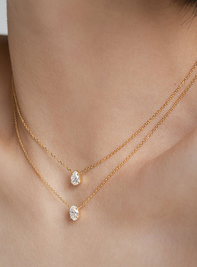 MAGICBOXACC轻奢气质极简超闪锆石欧美博主同款锁骨链叠戴项链女