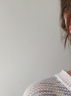 MAGICBOXACC简约气质水滴金属镀金镂空耳钉百搭耳环个性耳扣耳圈