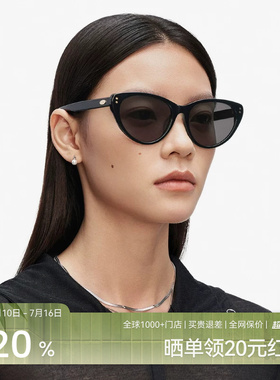 木九十墨镜时尚猫眼女大框潮流高级感显脸小太阳眼镜MJ11SM1515