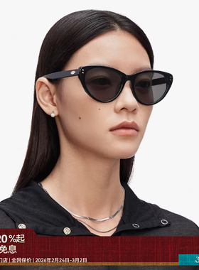 木九十墨镜时尚猫眼女大框潮流高级感显脸小太阳眼镜MJ11SM1515