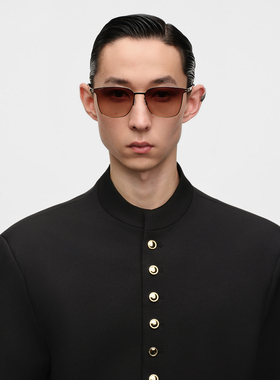 木九十太阳镜方形框超轻金属薄片