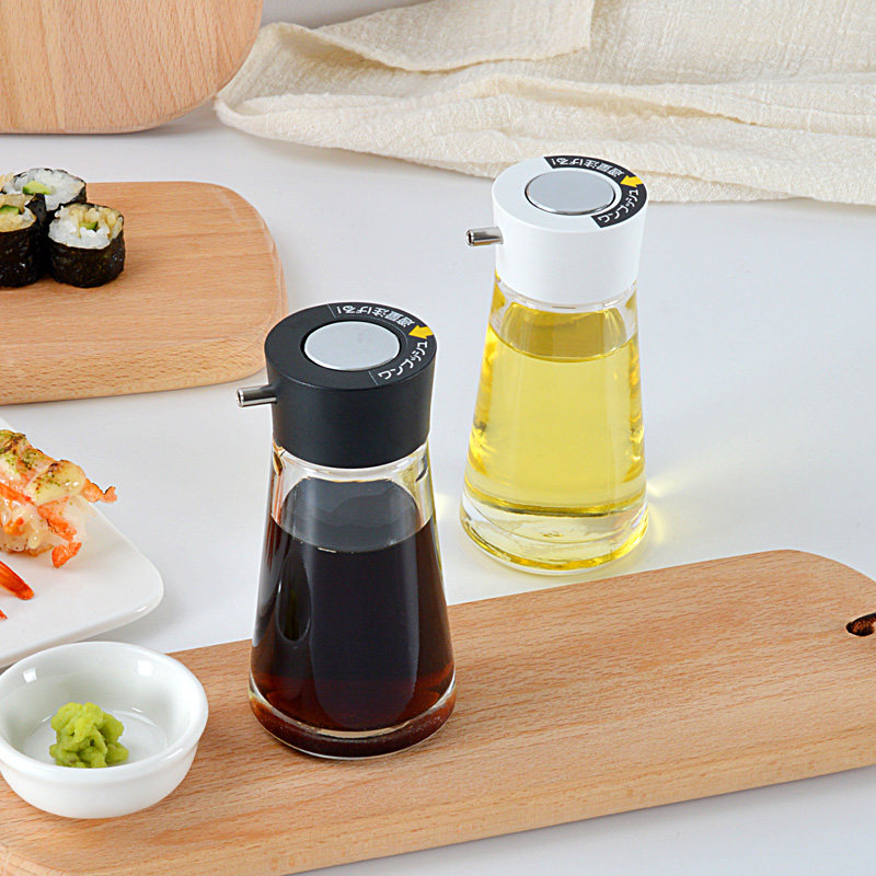 日本ASVEL按压玻璃油醋瓶油壶防漏酱油瓶醋瓶调味瓶 日式厨房商用