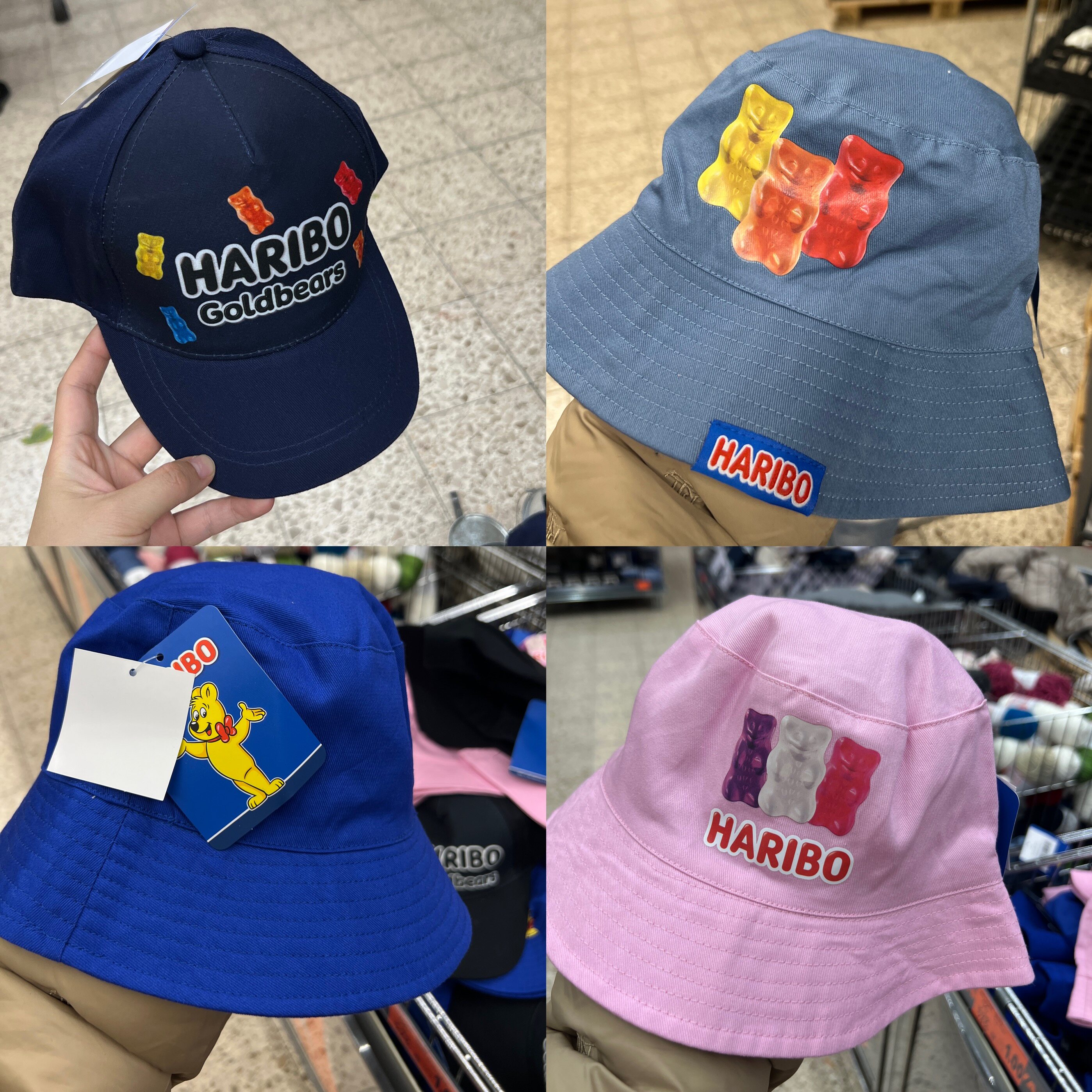 哈瑞宝粉丝必入 德国Haribo正品文创哈瑞宝棒球帽渔夫帽 德国购入