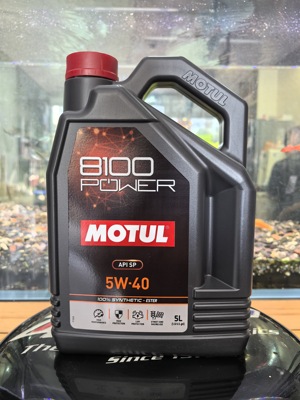 行货 法国MOTUL 8100 POWER 酯类全合成机油 5W40 5L