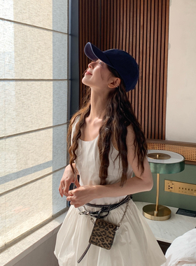 【YUXI严选】早春简约叠穿百搭花苞连衣裙背心连衣裙时髦纯欲风