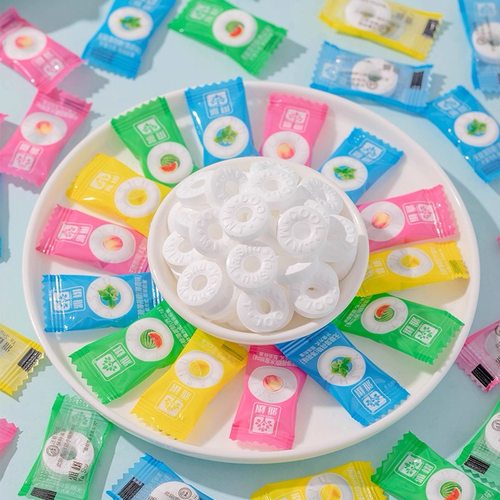 雅树无糖薄荷糖散装零食批发独立小包装前台办公室火锅店清新口气