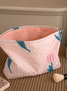 ins小清新化妆包女2026新款便携大容量收纳包袋旅行多功能洗漱包