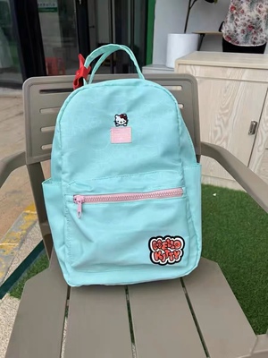Hellokitty双肩包马卡龙色新款慵懒风小众书包学生党上课双肩背包