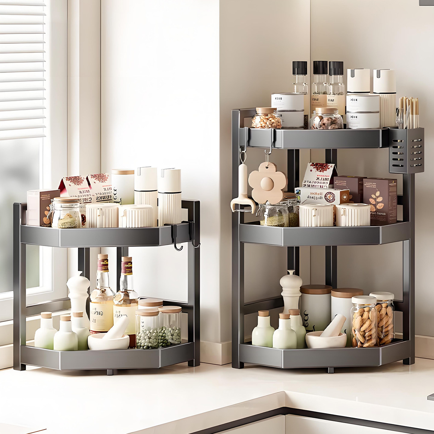 Madors调料品置物架家用厨房台面放油盐酱醋多功能筷筒收纳置物架,厨房/烹饪用具,调料置物架,淘宝优惠券,粉丝福利购,淘宝优惠卷