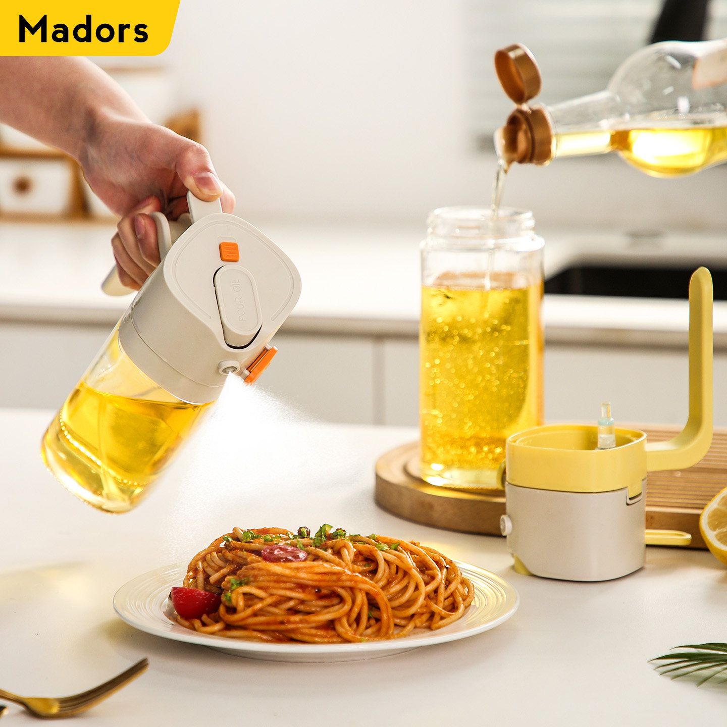 厨房家用不挂油第一名2026新款喷倒两用喷雾喷油瓶食品级玻璃油壶,厨房/烹饪用具,油壶,淘宝优惠券,粉丝福利购,淘宝优惠卷