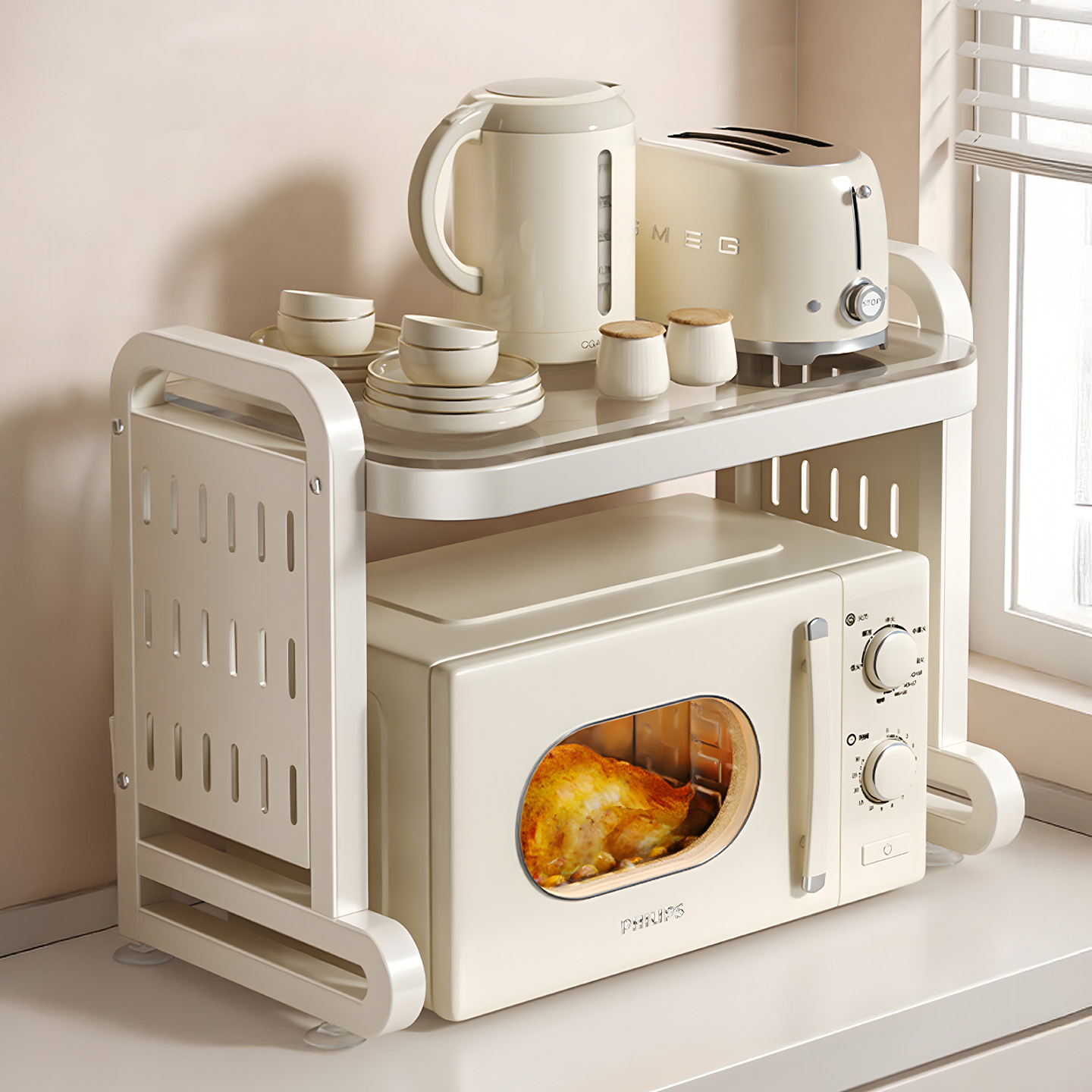 新款热卖多功能台面微波炉置物架