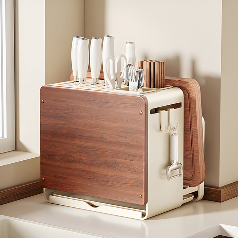 中古风刀架多功能刀具收纳架