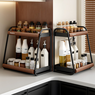 Madors调料品置物架厨房多功能家用台面调味料放油盐酱醋收纳架子