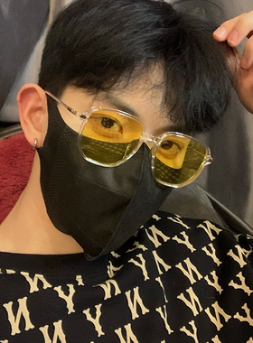网红黄色墨镜男潮ins防紫外线