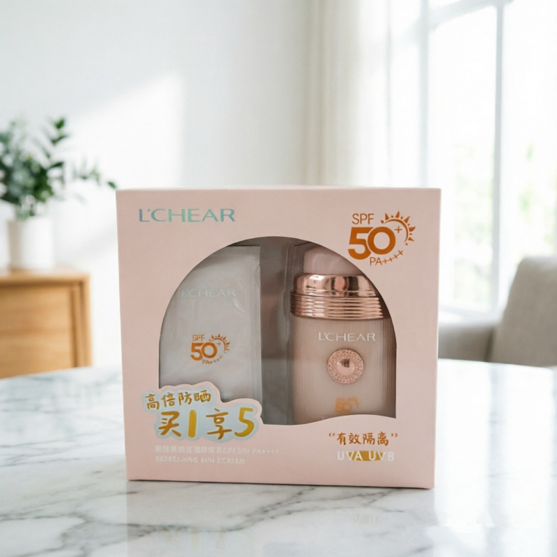 蕾琪艳阳清透防晒乳SPF50+PA++++水润清透隔离紫外线面部女